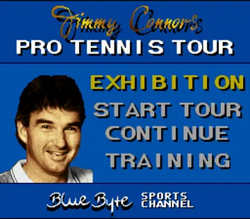 Jimmy Connors Pro Tennis Tour (France) screen shot title